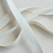 Load image into Gallery viewer, 12mm 1/2" Herringbone Cotton Twill Tape