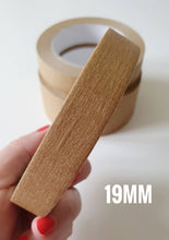 Load image into Gallery viewer, Recyclable Kraft Brown Parcel Tape 50m Roll - 19mm, 24mm or 48mm