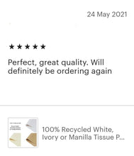 Load image into Gallery viewer, 100% Recycled Tissue Paper in 5 Colours