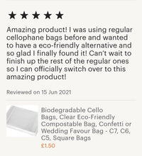Load image into Gallery viewer, 167mm x 230mm (C5) Clear Biodegradable Eco Cello Bags