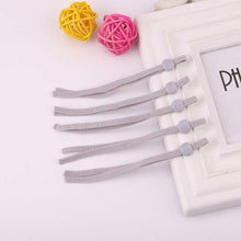 Load image into Gallery viewer, 5mm Pre-Cut Adjustable Grey Elastic Straps for Face Masks