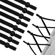 Load image into Gallery viewer, 5mm Pre-Cut Adjustable Black Elastic Straps for Face Masks