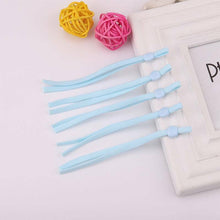 Load image into Gallery viewer, 5mm Pre-Cut Adjustable Light Blue Elastic Straps for Face Masks