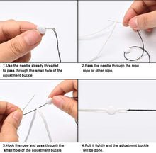 Load image into Gallery viewer, ROUND Silicone Toggles for Elastic Cord Loops | Face Mask Adjuster Beads