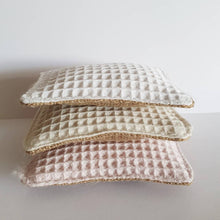 Load image into Gallery viewer, Zero Waste Scourer in Waffle Cotton & Natural Hessian
