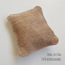 Load image into Gallery viewer, Zero Waste Scourer in Waffle Cotton &amp; Natural Hessian
