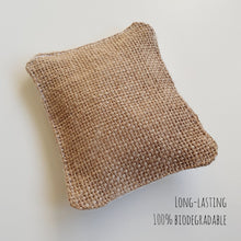 Load image into Gallery viewer, Zero Waste Scourer in Waffle Cotton & Natural Hessian