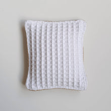Load image into Gallery viewer, Zero Waste Scourer in Waffle Cotton & Natural Hessian