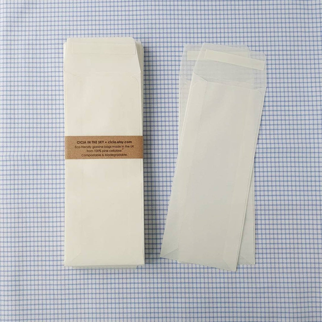 65mm x 160mm Glassine Envelopes for Wax Snap Bar Melts