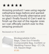 Load image into Gallery viewer, 167mm x 230mm (C5) Clear Biodegradable Eco Cello Bags
