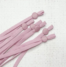 Load image into Gallery viewer, 5mm Pre-Cut Adjustable Dusty Pink Elastic Straps for Face Masks

